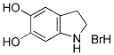 5,6-二羟基吲哚啉.HBR分子式结构图