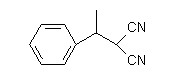 (1-甲基苯乙基)丙二腈分子式结构图