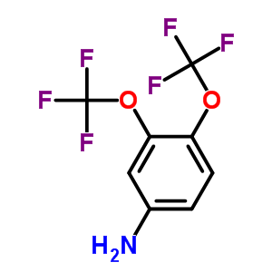 3,4-双(三氟甲基)苯胺分子式结构图