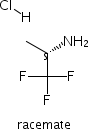 (RS)-2-氨基-1,1,1-三氟丙烷盐酸盐分子式结构图