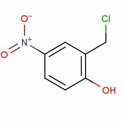 2-氯甲基-4-硝基苯酚分子式结构图