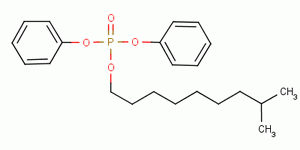 磷酸异癸基二苯酯分子式结构图