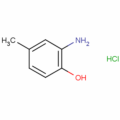 2-氨基-4-甲基苯酚盐酸盐分子式结构图