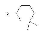 3,3-二甲基环己酮分子式结构图