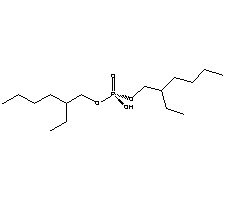 二(2-乙基己基)磷酸酯分子式结构图