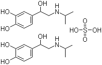 消旋硫酸异丙肾上腺素分子式结构图