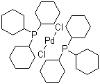 双(三环己基膦)二氯化钯分子式结构图