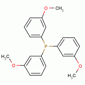 三(3-甲氧基苯基)膦分子式结构图