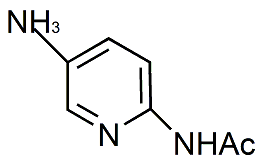 2-乙酰氨基-5-氨基吡啶分子式结构图