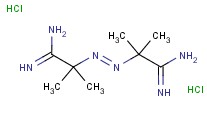 偶氮二异丁脒盐酸盐分子式结构图