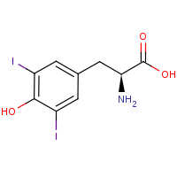 L-3,5-二碘酪氨酸分子式结构图