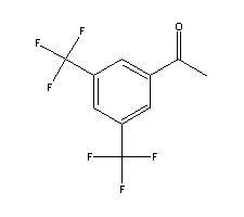 3,5-二(三氟甲基)苯乙酮分子式结构图