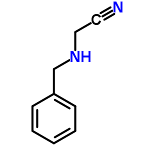 2-(苄基氨基)乙腈分子式结构图