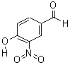 4-羟基-3-硝基苯甲醛分子式结构图