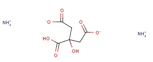 柠檬酸氢铵分子式结构图