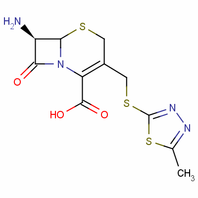 头孢西酮母核分子式结构图