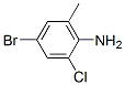 4-溴-2-氯-6-甲基苯胺分子式结构图