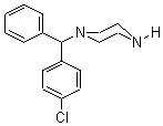 1-(4-氯二苯基)哌嗪分子式结构图