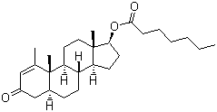 美替诺龙庚酸酯分子式结构图