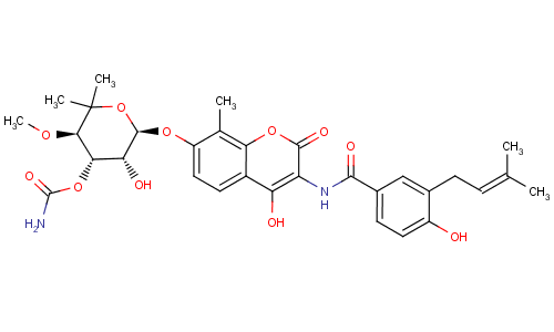 新生霉素分子式结构图