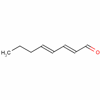 (2E,4E)-2,4-辛二烯醛分子式结构图