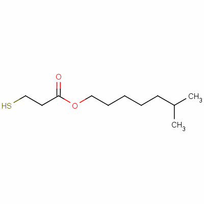 3-巯基丙酸异辛酯分子式结构图