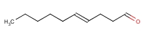 癸烯醛分子式结构图