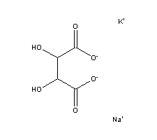 酒石酸钾钠分子式结构图