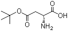 L-天门冬氨酸-4-叔丁基酯分子式结构图