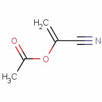 乙酸-1-氰基乙烯酯分子式结构图