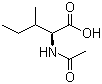 N-乙酰-L-异亮氨酸分子式结构图