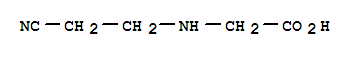 N-(2-氰基乙基)甘氨酸分子式结构图