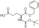 叔丁氧羰基-L-谷氨酸α苄脂分子式结构图