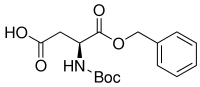 叔丁氧羰基-天冬氨酸α苄脂分子式结构图