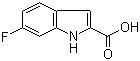 6-氟吲哚-2-羧酸分子式结构图