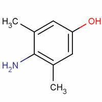 3,5-二甲基-4-氨基苯酚分子式结构图