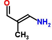 3-氨基-2-甲基丙烯醛分子式结构图