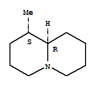 （1S，9aR）-2H-喹嗪，八氢-1-甲基-2H-喹嗪分子式结构图