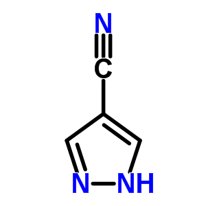 1H-吡唑-4-腈分子式结构图