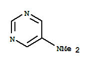 N,N-二甲基嘧啶-5-胺分子式结构图