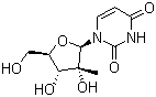 2'-C-甲基尿苷分子式结构图