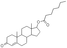 庚酸睾酮分子式结构图