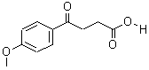 3-(4-甲氧基苯甲酰基)丙酸分子式结构图