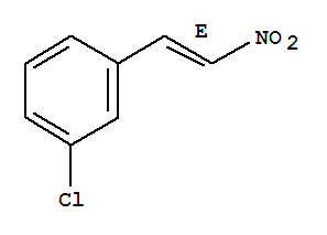 1-(3-氯苯基)-2-硝基乙烯分子式结构图