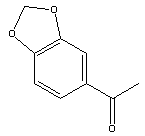 3,4-亚甲二氧苯乙酮分子式结构图