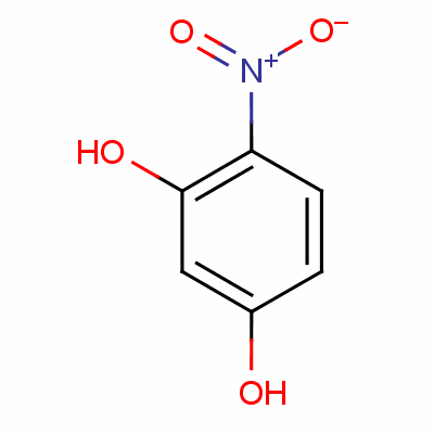 4-硝基间苯二酚分子式结构图