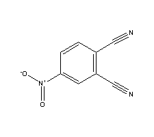 4-硝基邻苯二甲腈分子式结构图