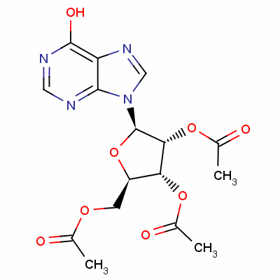 2',3',5'-三乙酰肌苷分子式结构图