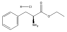 L-苯丙氨酸乙酯盐酸盐分子式结构图