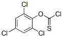 2,4,6-三氯苯基硫代氯甲酸酯分子式结构图